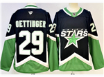 Dallas Stars #29 Jake Oettinger Altenate Black Jersey
