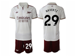 Arsenal F.C. 2025/26 Third White Soccer Jersey with #29 Havertz Printing