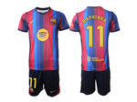 FC Barcelona 2026/27 Home Red/Blue Soccer Jersey with #11 Raphinha Printing