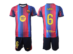FC Barcelona 2026/27 Home Red/Blue Soccer Jersey with #6 Gavi Printing