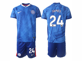 Chelsea F.C. 2025/26 Home Blue Jersey with #24 James Printing
