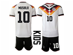Germany 2026 Youth Home White Soccer Jersey with #10 Musiala Printing