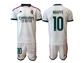 Real Madrid CF 2026/27 Home White Soccer Jersey with #10 Mbappé Printing