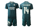 Real Madrid CF 2026/27 Away Dark Green Soccer Jersey with #14 Tchouameni Printing