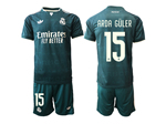 Real Madrid CF 2026/27 Away Dark Green Soccer Jersey with #15 Arda Güler Printing