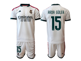 Real Madrid CF 2026/27 Home White Soccer Jersey with #15 Arda Güler Printing