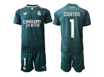 Real Madrid CF 2026/27 Away Dark Green Soccer Jersey with #1 Courtois Printing