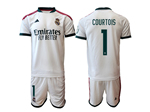 Real Madrid CF 2026/27 Home White Soccer Jersey with #1 Courtois Printing