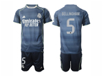 Real Madrid CF 2025/26 Away Navy Soccer Jersey with #5 Bellingham Printing