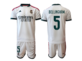 Real Madrid CF 2026/27 Home White Soccer Jersey with #5 Bellingham Printing
