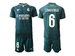 Real Madrid CF 2026/27 Away Dark Green Soccer Jersey with #6 Camavinga Printing