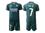 Real Madrid CF 2026/27 Away Dark Green Soccer Jersey with #7 Vini Jr. Printing