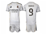 Real Madrid CF 2025/26 Home White Soccer Jersey with #9 Endrick Printing