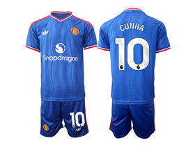 Manchester United F.C. 2026/27 3rd White Soccer Jersey with #10 Cunha Printing