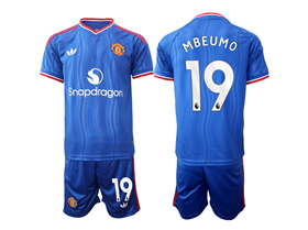 Manchester United F.C. 2026/27 3rd White Soccer Jersey with #19 Mbeumo Printing