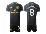 Manchester United F.C. 2025/26 3rd Black Soccer Jersey with #8 B.Fernandes Printing