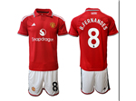 Manchester United F.C. 2026/27 Home Red Soccer Jersey with #8 B.Fernandes Printing