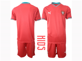 Portugal 2026 Youth Home Red Soccer Jersey