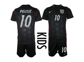 USA 2026 Youth Away Navy Soccer Jersey with #10 Pulisic Printing