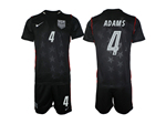 USA 2026 Away Navy Soccer Jersey with #4 Adams Printing