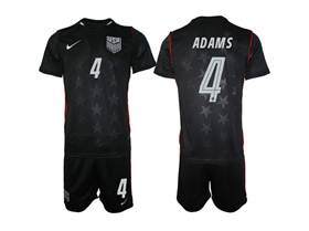 USA 2026 Away Navy Soccer Jersey with #4 Adams Printing