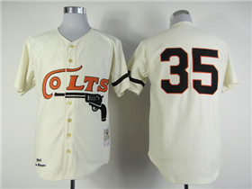 Houston Colt.45s #35 Joe Morgan 1964 Throwback Cream Jersey