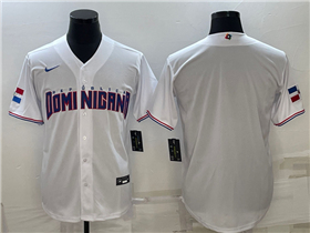 Dominican Republic Baseball White 2023 World Baseball Classic Team Jersey