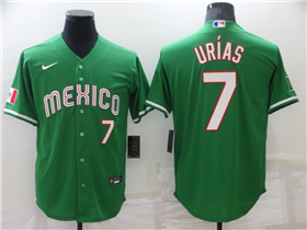 Mexico #7 Julio Urías Green Baseball Jersey