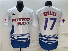 Puerto Rico Baseball #17 Jose Berrios White 2023 World Baseball Classic Jersey