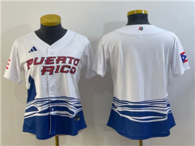 Puerto Rico Baseball Women's White 2023 World Baseball Classic Jersey