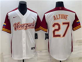 Venezuela Baseball #27 José Altuve White 2023 World Baseball Classic Jersey