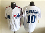 Montreal Expos #10 Andre Dawson White Throwback Jersey