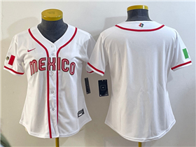 Mexico Baseball Women's White 2023 World Baseball Classic Jersey