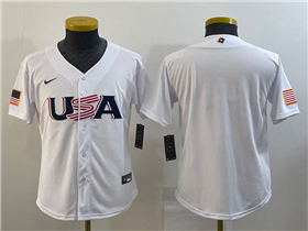 USA Baseball Youth White 2023 World Baseball Classic Jersey