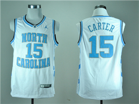 North Carolina Tar Heels #15 Vince Carter White College Basketball Jersey