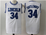 He Got Game Lincoln High School #34 Jesus Shuttlesworth White Movie Basketball Jersey