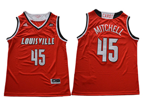 Louisville Cardinals #45 Donovan Mitchell Red College Basketball Jersey