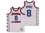 McDonald's All-American Game #8 Kobe Bryant White Basketball Jersey