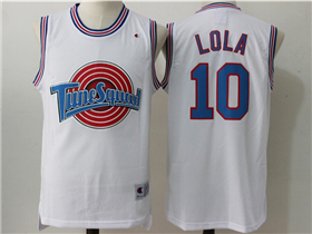 Space Jam Tune Squad #10 Lola Bunny White Movie Basketball Jersey