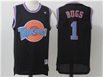 Space Jam Tune Squad #1 Bugs Bunny Black Movie Basketball Jersey