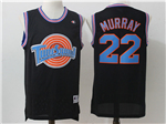 Space Jam Tune Squad #22 Bill Murray Black Movie Basketball Jersey