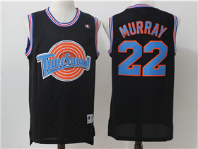 Space Jam Tune Squad #22 Bill Murray Black Movie Basketball Jersey