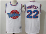 Space Jam Tune Squad #22 Bill Murray White Movie Basketball Jersey