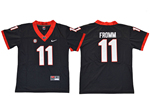 Georgia Bulldogs #11 Jake Fromm Youth Black College Football Jersey