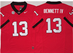 Georgia Bulldogs #13  Stetson Bennett IV Red College Football F.U.S.E. Limited Jersey