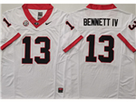 Georgia Bulldogs #13  Stetson Bennett IV White College Football F.U.S.E. Limited Jersey