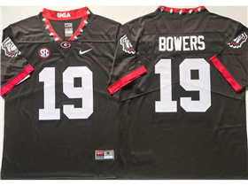 Georgia Bulldogs #19 Brock Bowers Alternate Black College Football Limited Jersey