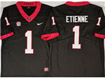 Georgia Bulldogs #1 Trevor Etienne Black College Football Jersey