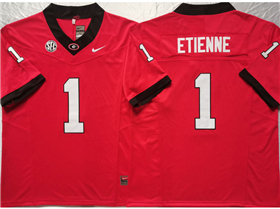 Georgia Bulldogs #1 Trevor Etienne Red College Football F.U.S.E. Limited Jersey