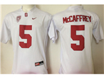 Stanford Cardinals #5 Christian McCaffrey White College Football Jersey